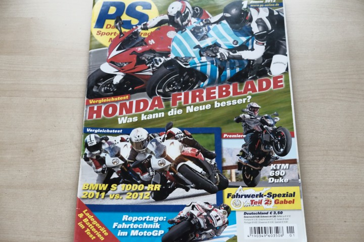 Deckblatt PS Sport Motorrad (01/2012)